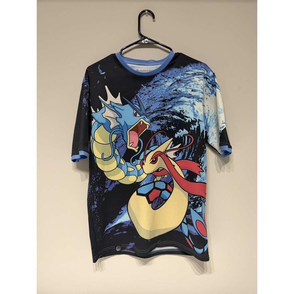 Pokemon Center X Omocat Team Water Jersey w/Gyrados & Milotic!  Sz Medium